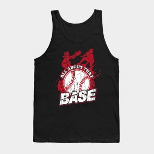 Base Softball Player Tank Top